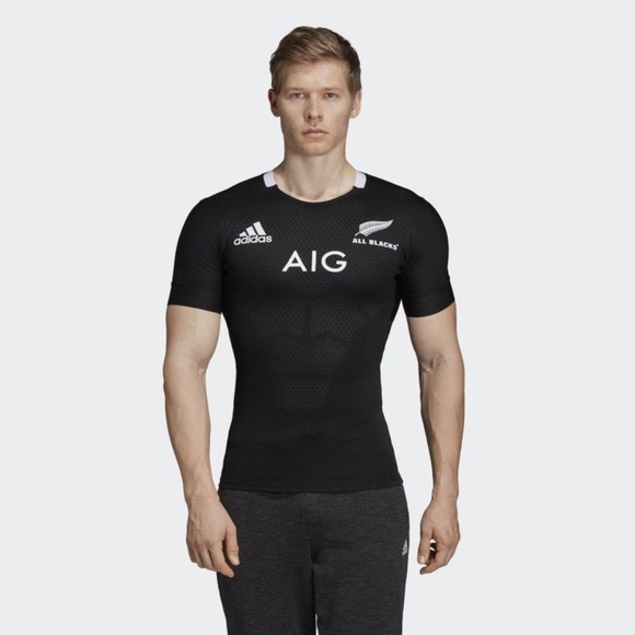 2020 Adidas All Blacks Home Performance Jersey CW3130 - Picture 4 of 4